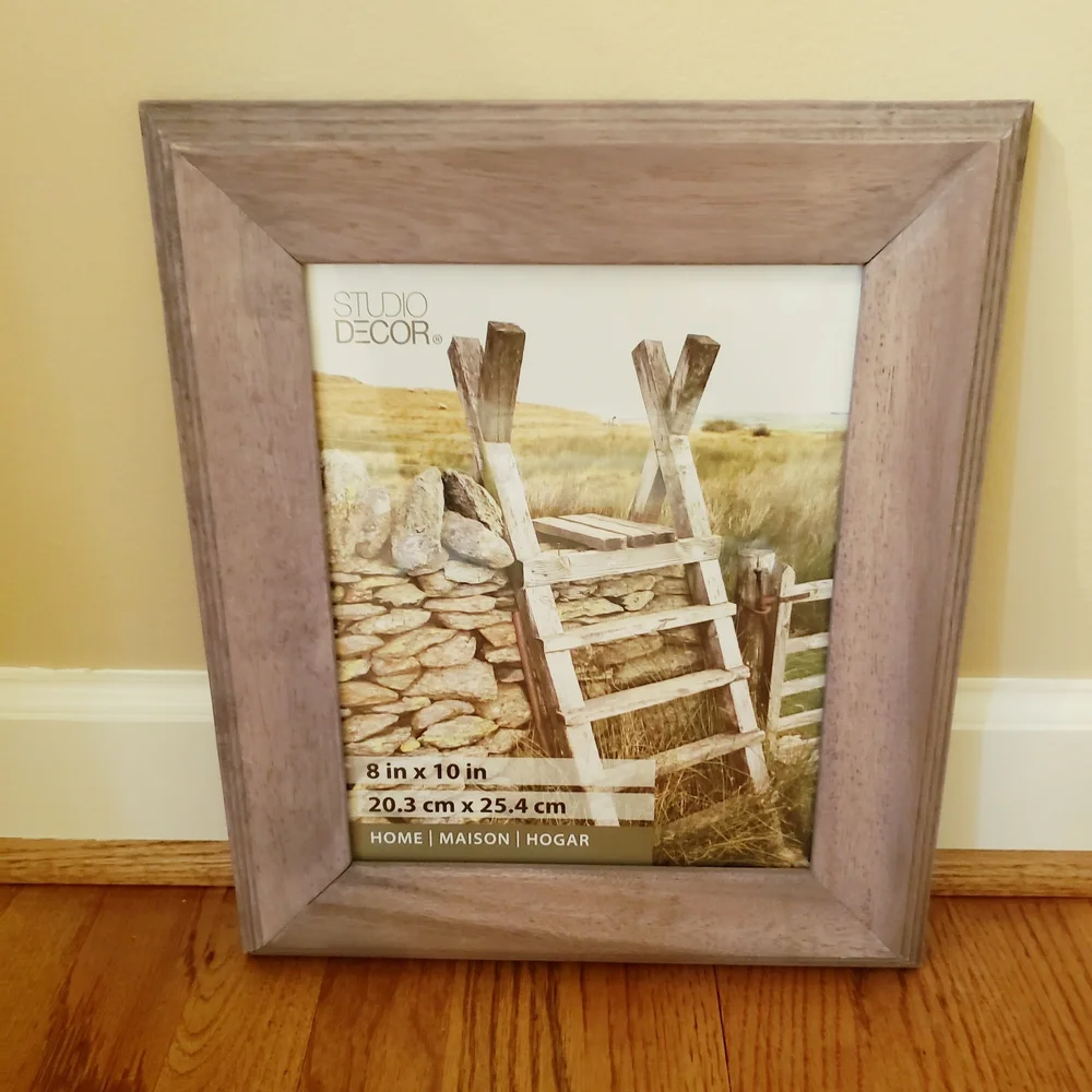 NWT Studio Decor Rustic Greige Picture Wall Frame - Holds 8x10